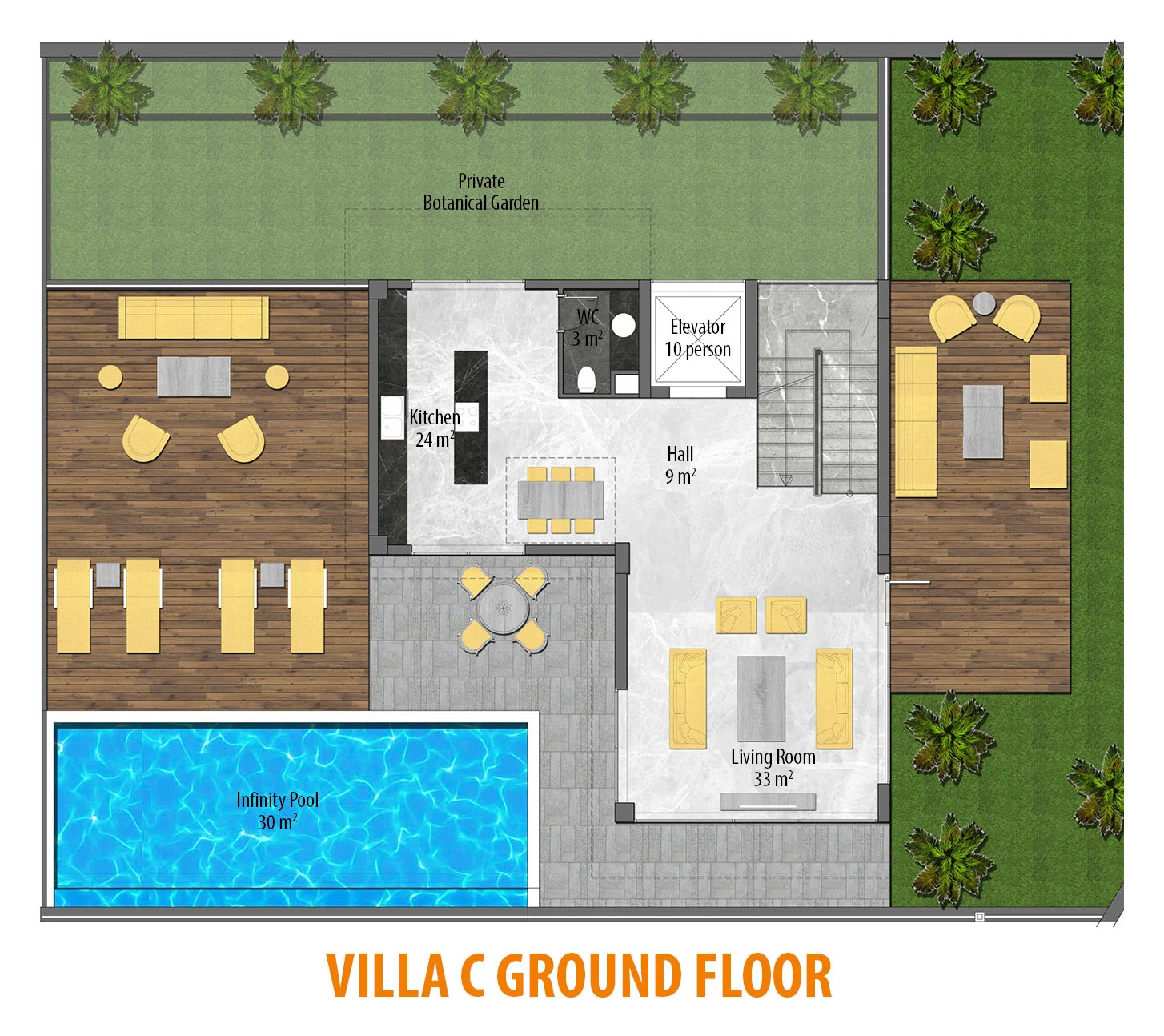 план входного этажа — Horizon Luxury Villas, Тепе