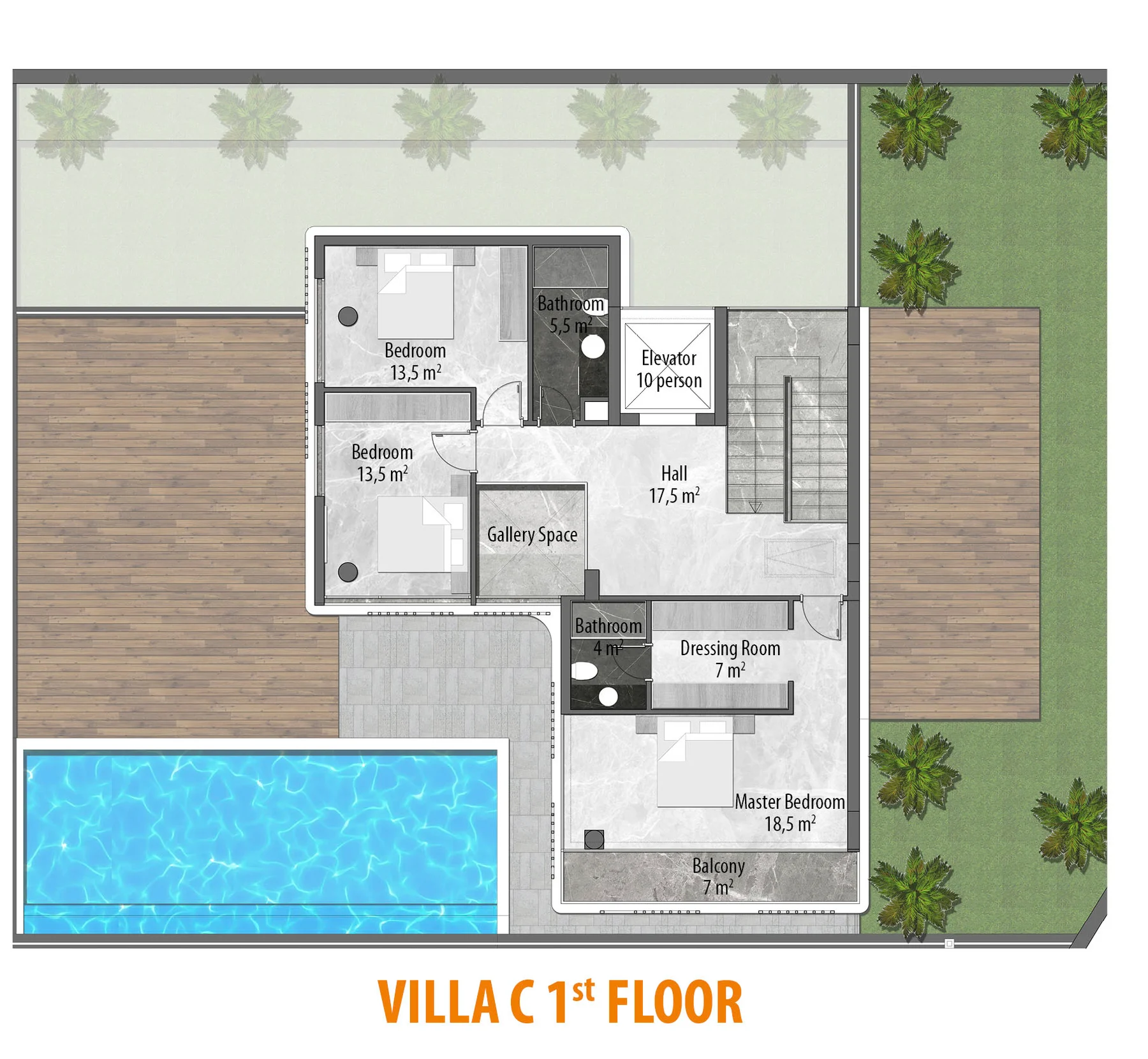 план первого этажа — Horizon Luxury Villas, Тепе